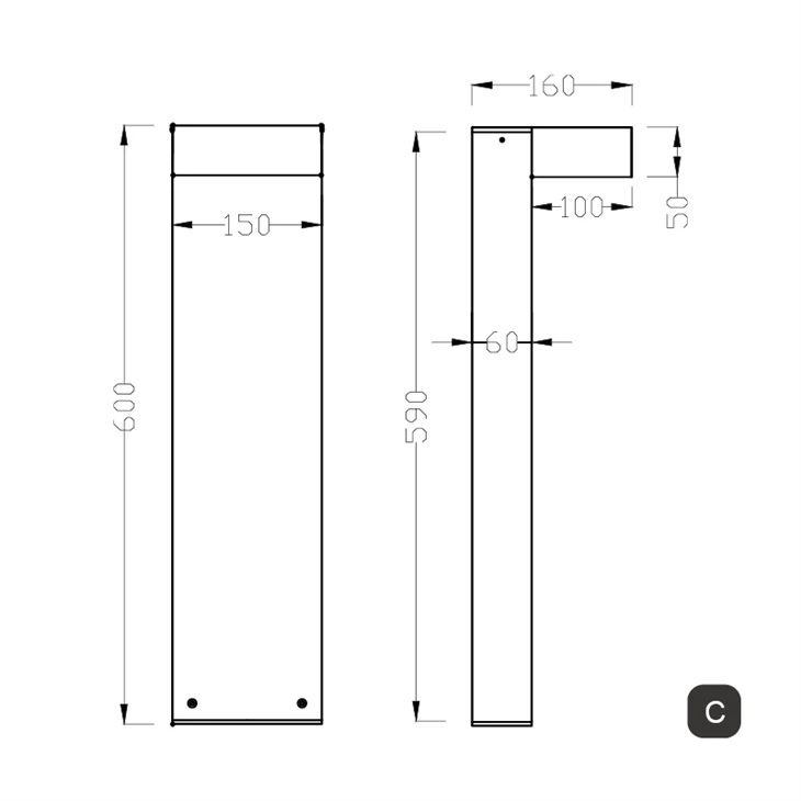 Lawn Light Bollard