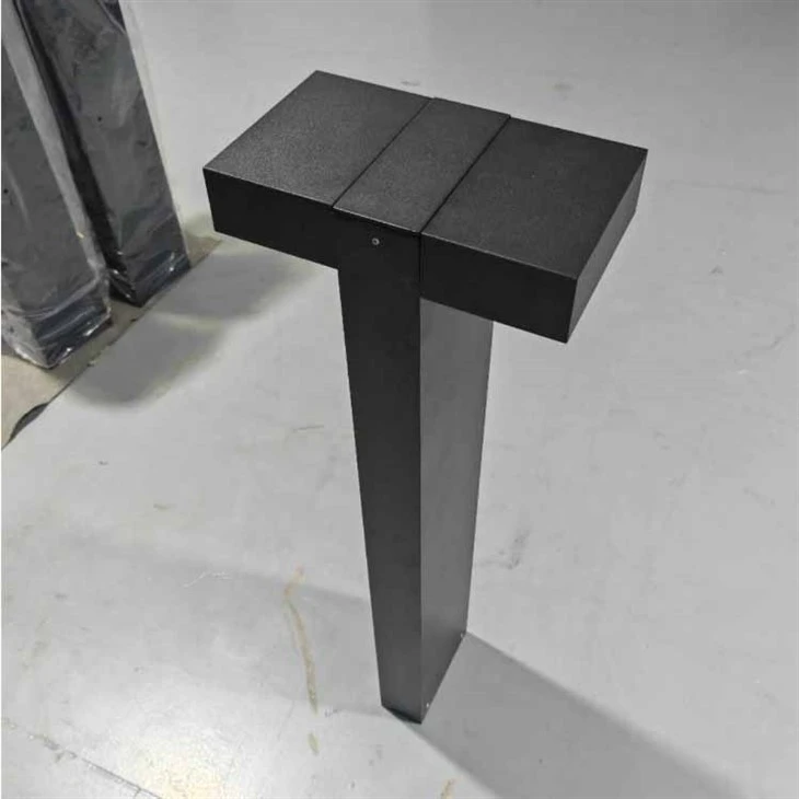Pilona LED de brida interior anti-UV LED de jardí de doble capçal